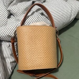Forever 21 Woven Bucket Bag